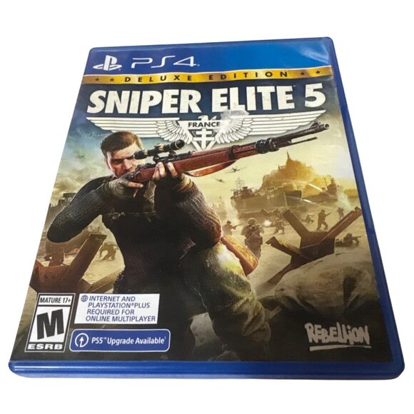 Sniper Elite 5 Deluxe Edition PS4 Video Game - Picture 1 of 7